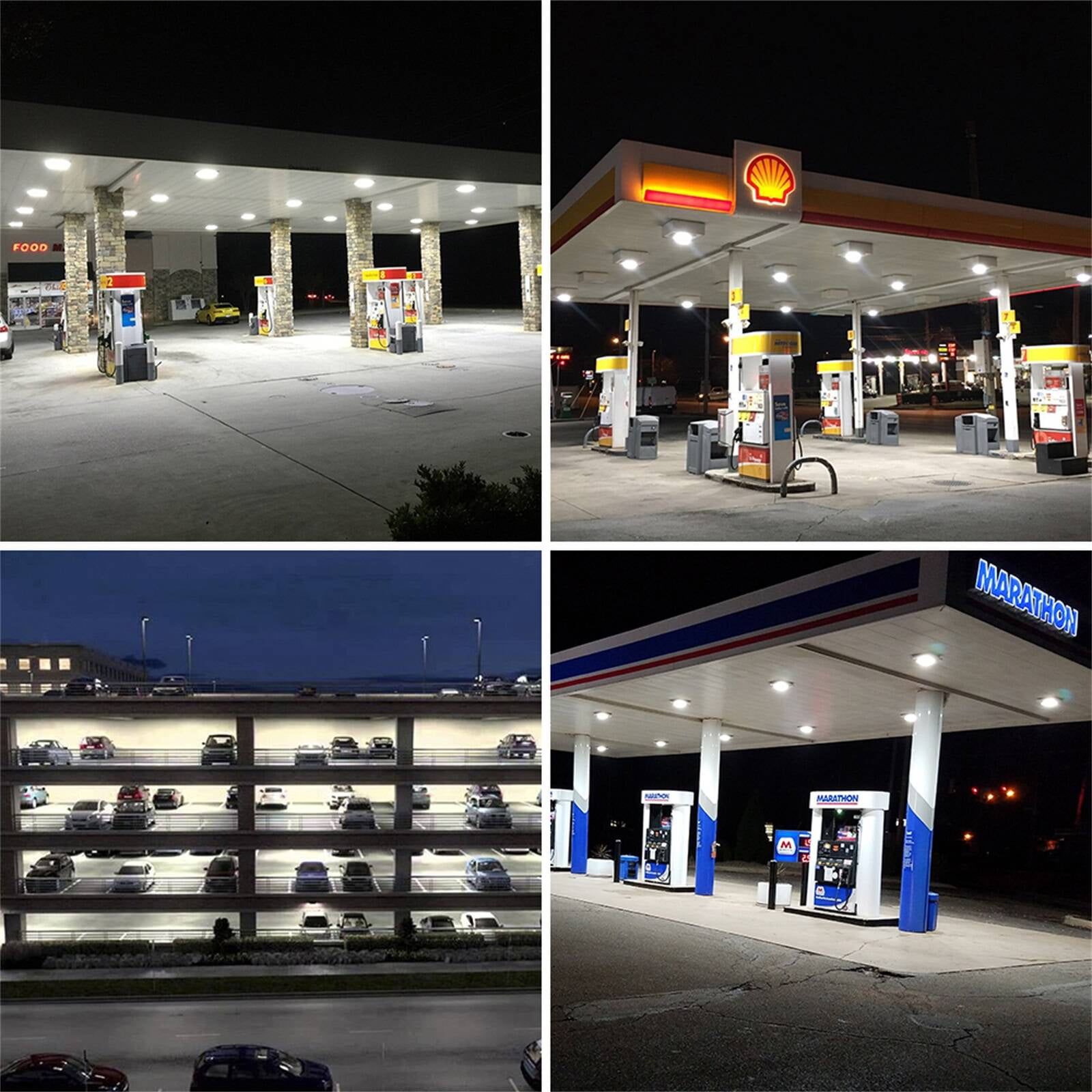 Chiuer 40W LED Slim Canopy Lights 4000K 5350LM 120-277V 1-10V Dimmable