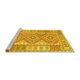 thumbnail image 2 of Ahgly Company Machine Washable Indoor Rectangle Oriental Yellow Traditional Area Rugs, 8' x 10', 2 of 4