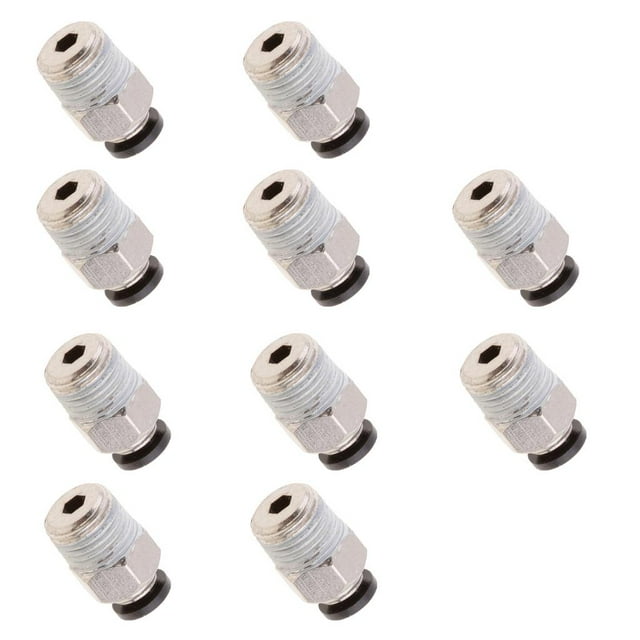 Paquete de 10 conectores neumáticos de repuesto para manguera de agua PC-C4-01