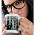 thumbnail image 2 of 3drose, Weathered White Picket Garden Fence with Daisies and Vines, 11oz Mug, 2 of 6