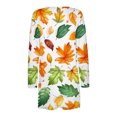 thumbnail image 5 of WFJCJPAF 2024 New Halloween ! Halloween Tops for Women,Fashion Women's Casual Long Sleeve Print Pocket Ladies Tops Blouse Cardigan - Orange XXL, 5 of 5