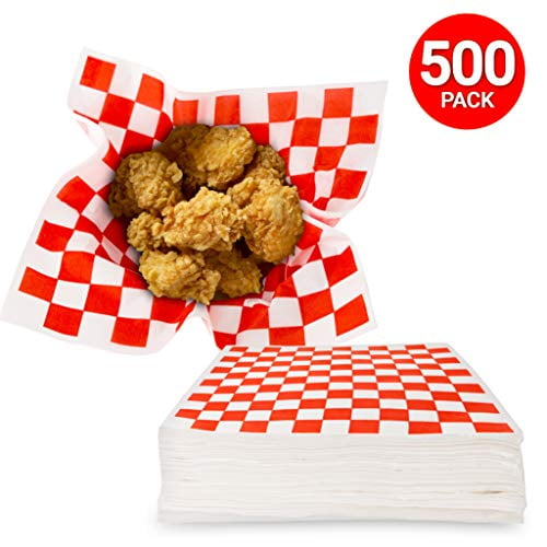 Stock Your Home Deli Wrap Paper Food Basket Liner Red 500 Count