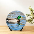 thumbnail image 6 of Honeii Mallard Duck Swimming In A River Print Elegant Bone China Decorative Plate, Porcelain Plate,Art Crafts,Ceramic Ornaments for Home Office Wall Decor-8in, 6 of 6