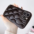 thumbnail image 4 of Water Ripple Glossy Case for iPhone 13 Pro Max Soft TPU Shockproof Camera Protective Back Cover for Women Girl Curly Wave Frame Phone Case for iPhone 13 Pro Max 6.7 Inch Black, 4 of 14