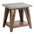 thumbnail image 2 of Alaterre Furniture Brookside 22" Wood with Concrete Coated End Table, 2 of 6