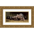 thumbnail image 1 of Van Den, Gert 32x17 Gold Ornate Wood Framed with Double Matting Museum Art Print Titled - The wrinkled ones, 1 of 4