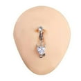 thumbnail image 3 of QQTDFG 1 Pc Copper Fake Belly Button Rings Clip on Navel Piercings CZ Drop Earrings-Style 1, 3 of 9