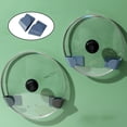 thumbnail image 3 of Soporte Para Tapa De Olla Autoadhesivo Colgante Sin Perforaciones Ahorre Espacio Herramientas Para El Hogar Azul, 3 of 8