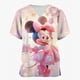 thumbnail image 4 of Camiseta de enfermera de uniforme de mujer para trabajo de enfermería, camiseta de Disney Mickey Mouse con estampado navideño de feliz Navidad, manga corta, cuello en V, patrón divertido festivo, 4 of 5