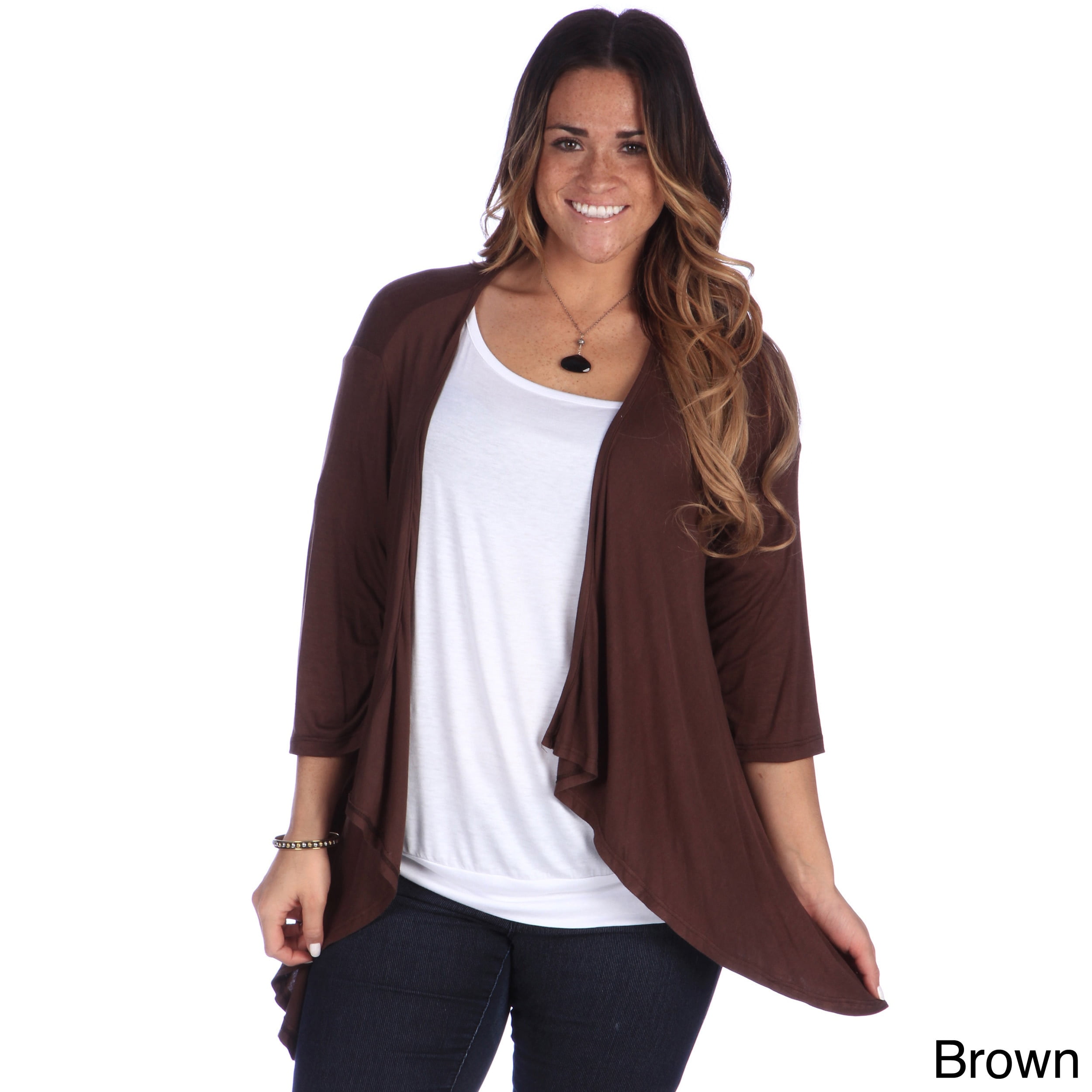 Women's Plus Size Light Weight Open Cardigan