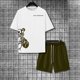 thumbnail image 3 of WILLBEST Conjunto de Traje para Hombre con Estampado de Oso para Uso Exterior E Informal. Combinación de Manga Corta y Pantalones Cortos para Verano. Ideal para Relajación y Actividades Físicas., 3 of 3