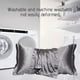 thumbnail image 4 of Fiudx Funda de Almohada de Seda Satinada, Tejido Suave y Transpirable, Superficie Lisa y Brillante, Ideal para El Cuidado Del Cabello y La Piel, Efecto Refrescante, Opciones Multicolor, Tamaño Estánd, 4 of 6
