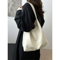 thumbnail image 6 of LAVA Hobo Bag Purses for Women, Soft Shoulder Bag Vegan Leather Tote Slouchy Handbag with Pouch (Beige), 6 of 7