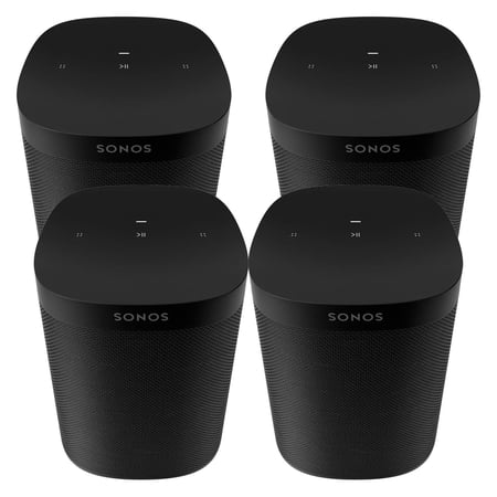 Four Room Set Sonos One SL - The powerful microphone-free speaker for music and more - Black