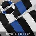 thumbnail image 3 of Thin Blue Line USA Flag Throw Pillow Covers Police Honor Law Enforcement Soft Decorative Throw Pillowcase Indoor/Outdoor Square Pillow Cover Cushion Case for Couch Sofa Bedroom Car (16in x 16in), 3 of 6