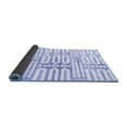 thumbnail image 2 of Ahgly Company Indoor Round Solid Blue Modern Area Rugs, 4' Round, 2 of 4