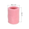 thumbnail image 2 of Uxcell 8x10cm Sport Wrist Bands Cotton Absorbent Athletic Sweatband, Pink, 6 Pack, 2 of 6