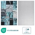 thumbnail image 5 of Cydiria Ocean Blue Modern Rug Non Slip Geometric Rug for Living Room, 2' x 3', 5 of 8