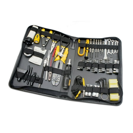 100 Piece Multifunction Hardware Tools- Computer Repair - Home Woodworking Hand Repair Tool Kit Homeowner's DIY Kit with Pleater Storage (Best Network Troubleshooting Tools)