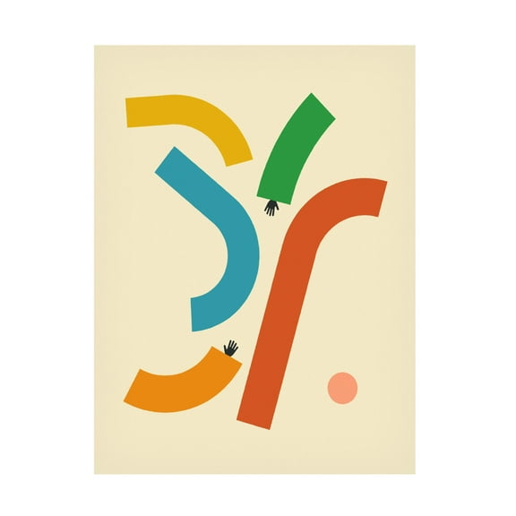 Trademark Fine Art Jazzberry Blue Reach 4 Canvas Wall Art