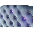 thumbnail image 5 of Furniture of America Lulu Contemporary Fabric LED Headboard, Twin, Blue, 5 of 5