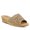 BEIGE, variant on Estella Women's Fashion Wedge Slide Sandals – Casual Leather Heel with Geometric Laser-Cut Detailing