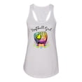 thumbnail image 2 of Wild Bobby, Colorful Softball Girl, Sports, Women Racerback Tank Top, White, X-Large, 2 of 5