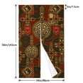 thumbnail image 3 of XMXT Japanese Noren Doorway Room Divider Curtain,Taiji Back Pattern Restaurant Closet Door Entrance Kitchen Curtains, 34 x 56 inches, 3 of 7