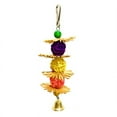thumbnail image 4 of Parrot Hanging Toy Chewing Bite Rattan Balls Grass Swing Bell Bird Parakeet Cage Accessories Multicolored Original Color, 4 of 6