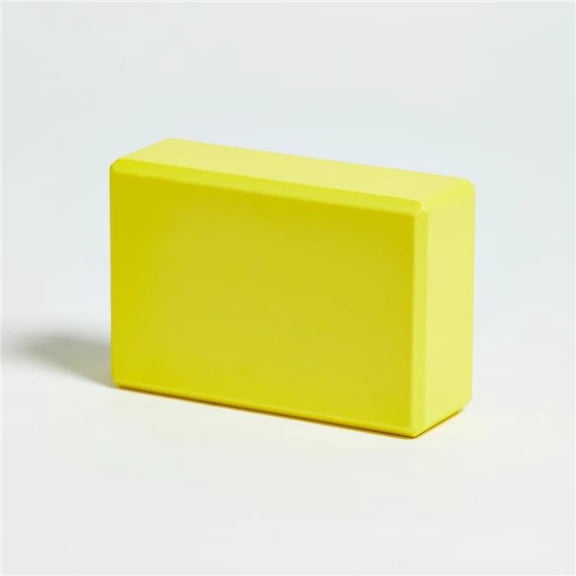 AGM Group 32538 3 x 6 x 9 in. Yoga Block - Yellow