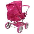 thumbnail image 4 of 509: Garden Doll Pram - Kids Pretend Play, Large Canopy, Storage Basket & Bassinet, Ages 3+, 4 of 5