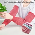 thumbnail image 3 of Breathable Sun Protective Arm Sleeves Cooling UV Defense Long Sleeve Covers for Men Women Outdoor Sports Driving Gardening Work Safety Elastic Arm Guards Sunblock, 3 of 7
