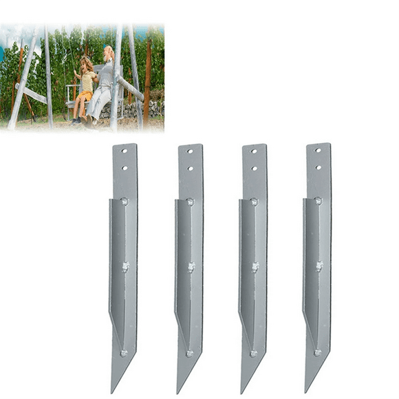 Pack of 4 Fence Post Repair - Upgraded Fence Post Anchor Ground Spike