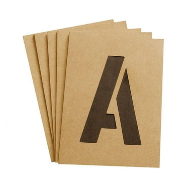 Hy-Ko Products ST-4 4 in. Letter & Number Stencil Set