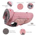 thumbnail image 4 of Winter Dog Clothes Thick Fleece Warm Dog Clothing Winter Dog  Jacket Reflective Adjustable Belly Quilted Dog Coat Removable Hood (red,XXXL), 4 of 7