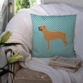 thumbnail image 3 of Dog Profile Checkerboard Design Fabric Decorative Pillow, 3 of 4