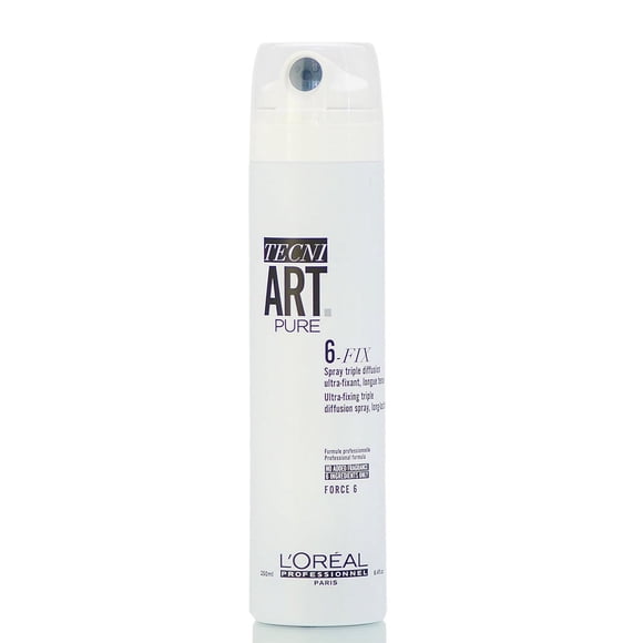 Aerosol L'Oreal Tecni Art Pure 6-Fix de triple difusión, 250 ml