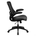 thumbnail image 2 of Scranton & Co Mid-Back Mesh Office Chair with Leather Seat in Black, 2 of 4