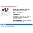 thumbnail image 2 of Piston Set - Compatible with 1966 - 1973 Volkswagen Squareback 1967 1968 1969 1970 1971 1972, 2 of 2