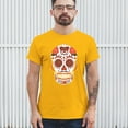 thumbnail image 4 of Cleveland Sugar Skull T-shirt Game Night CLE Fantasy Football Fan Men's Tee, 4 of 7