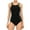 Black/Snakeskin, variant on Women's One Piece Athletic Racerback Swimsuit Slimming Bathing Suit