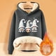 thumbnail image 2 of WILLBEST Sudadera con Capucha para Mujer, Estampado Navideño y de Cordero, Ideal para Otoño/Invierno XX-Grande, 2 of 4