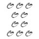 thumbnail image 3 of Minnieouse Anillos de tamaño ajustable que modelan el anillo de la amistad chapado Vintage adornos de suministro de joyería de aleación cabezas de Cabezas de serpiente doble 10piezas Minnieouse CBP283254, 3 of 5