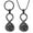 Black, variant on (Keycain + Necklace 2 Pack) Stainless Steel Infinity Cremation Urn Pendent Keyring for Ashes Holder Paw Print Necklace for Dog Cat Cremation Ashes Keepsake Pet Memorial Jewelry