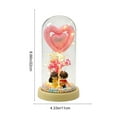 thumbnail image 2 of Valentines Day Heart-shaped Preserved Flower Night Light - Decorations 2026 & Valentine's Day Gifting, Decorative Table Lamp for Restaurant/Bedroom/Bar, for Women on Anniversary, 4.33*8.66in, C, 2 of 6