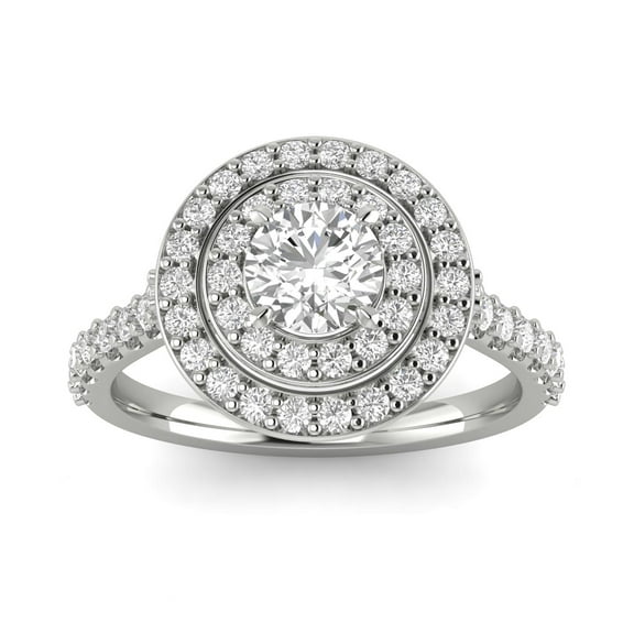 1.00ctw Diamond Halo Engagement Ring in 10k White Gold