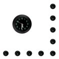thumbnail image 2 of Speravity Reloj de ventilación de coche resistente al desgaste, reloj de salpicadero de coche, reloj de automóvil, accesorios de coche para Negro 10piezas, 2 of 6