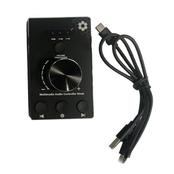 Mini perilla de control de USB x2 x4 x10 Controlador de de 3 modos, para computadora PC, compatible ajustador de sonido Win7 /