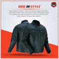 thumbnail image 3 of Daniel Smart Men’s Motorcycle Leather Jacket - Soft Lambskin Lightweight Sporty Leather Jacket, 3 of 4