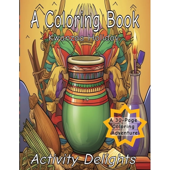 A Coloring Book Kwanzaa Holiday (Paperback)